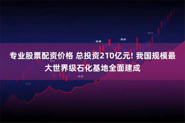 专业股票配资价格 总投资210亿元! 我国规模最大世界级石化基地全面建成